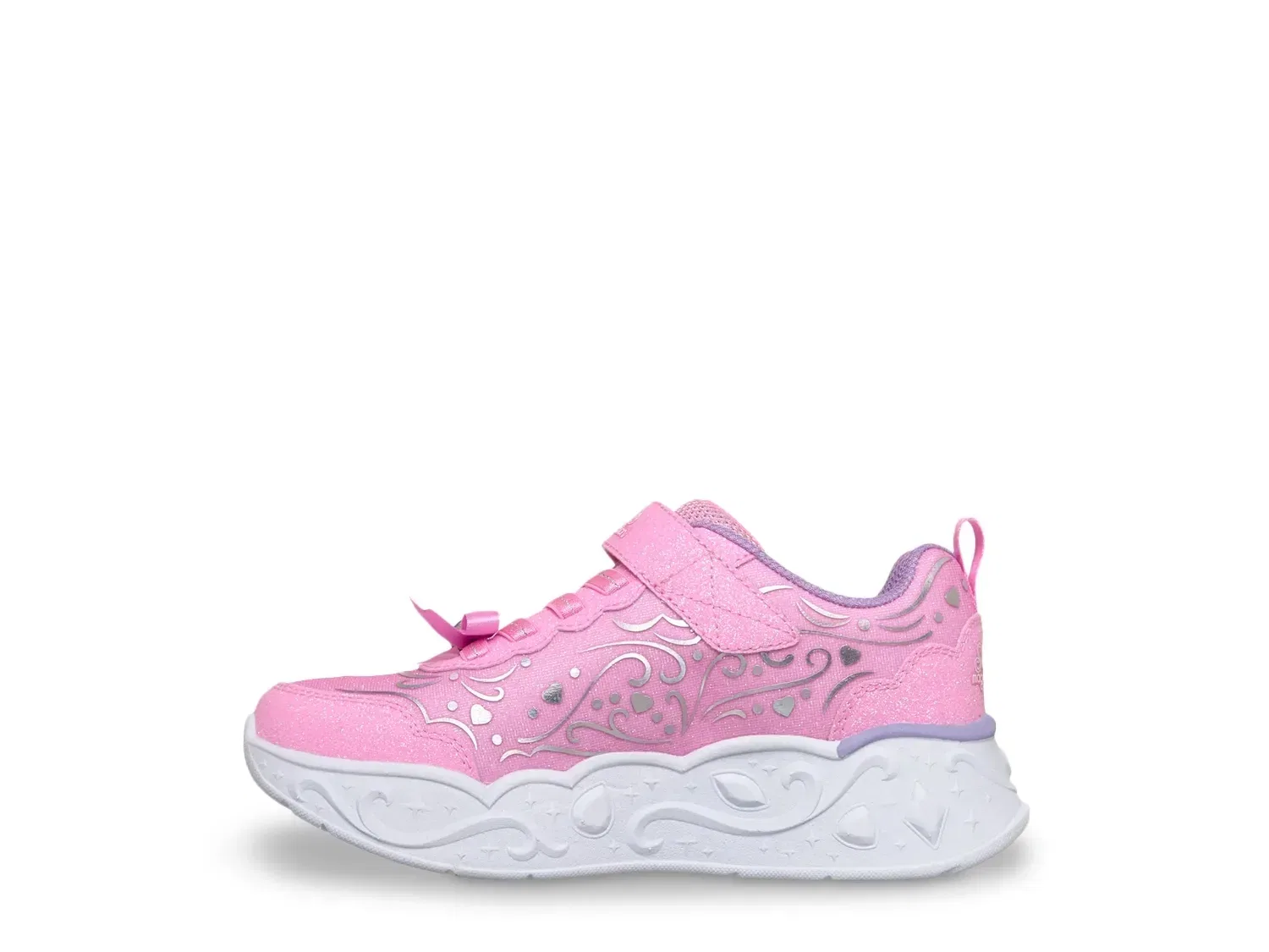 Кроссовки со светодиодной подсветкой Princess Steps Skechers, розовый — фото 3