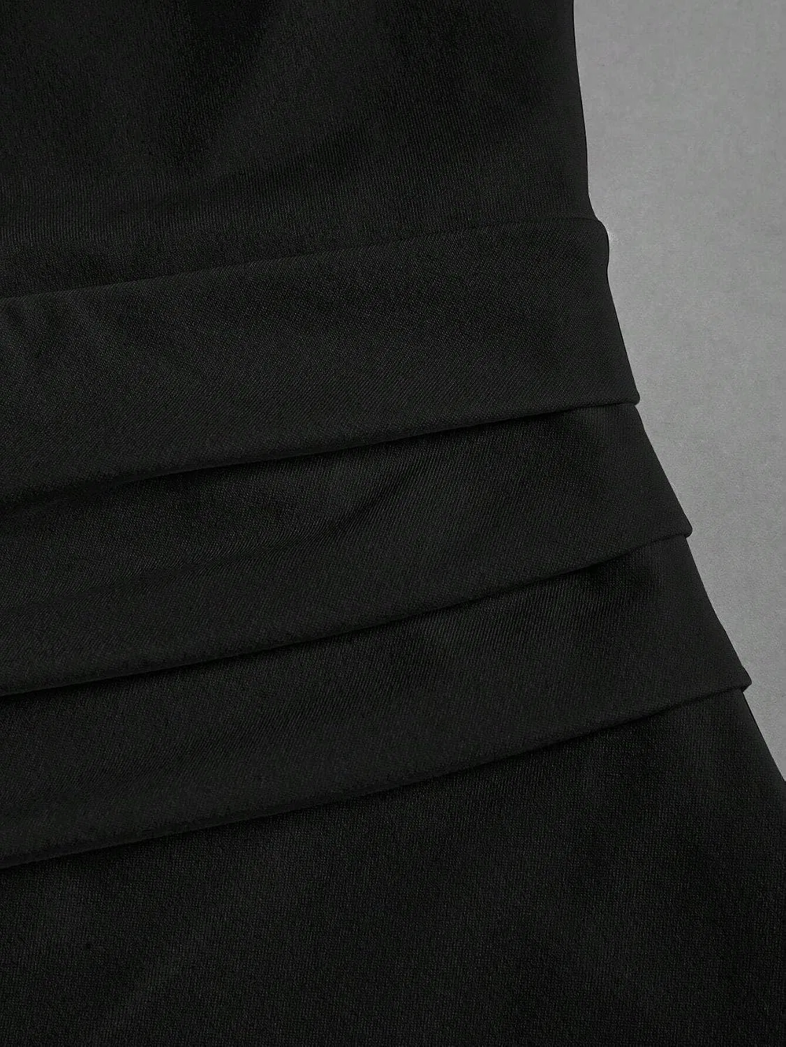 Женское асимметричное облегающее мини-платье Bodycon, Black — фото 4