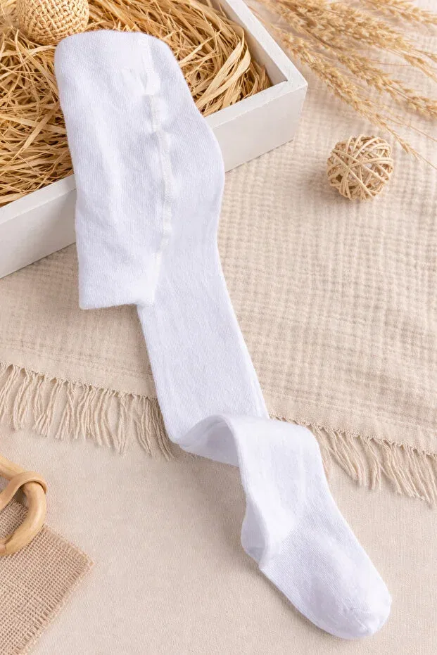 Детские колготки хлопковые Tinitins, White