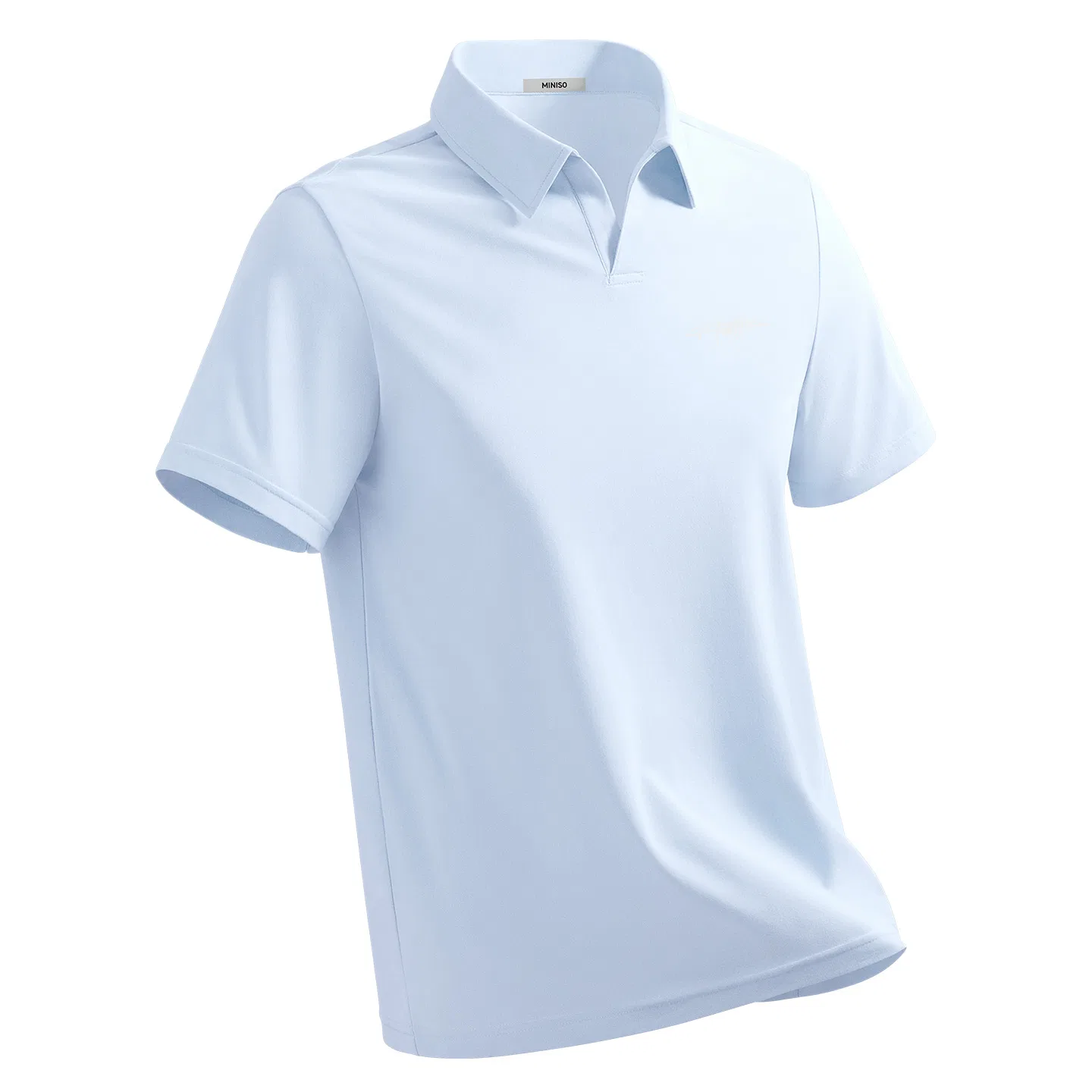 Детское поло с быстросохнущей тканью MINISO, Cream Blue