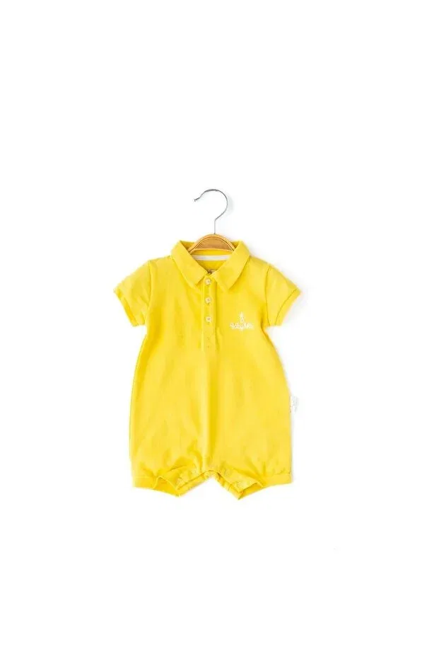 Детский комбинезон для мальчиков с коротким рукавом Babydola, Yellow