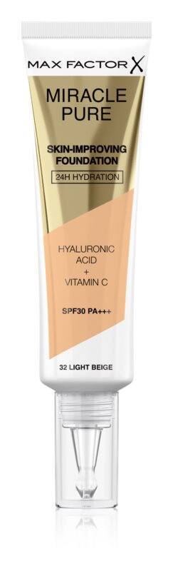 

Тональный крем повышенной стойкости SPF 30 Max Factor Miracle Pure Skin, оттенок 32 Light Beige 30 мл