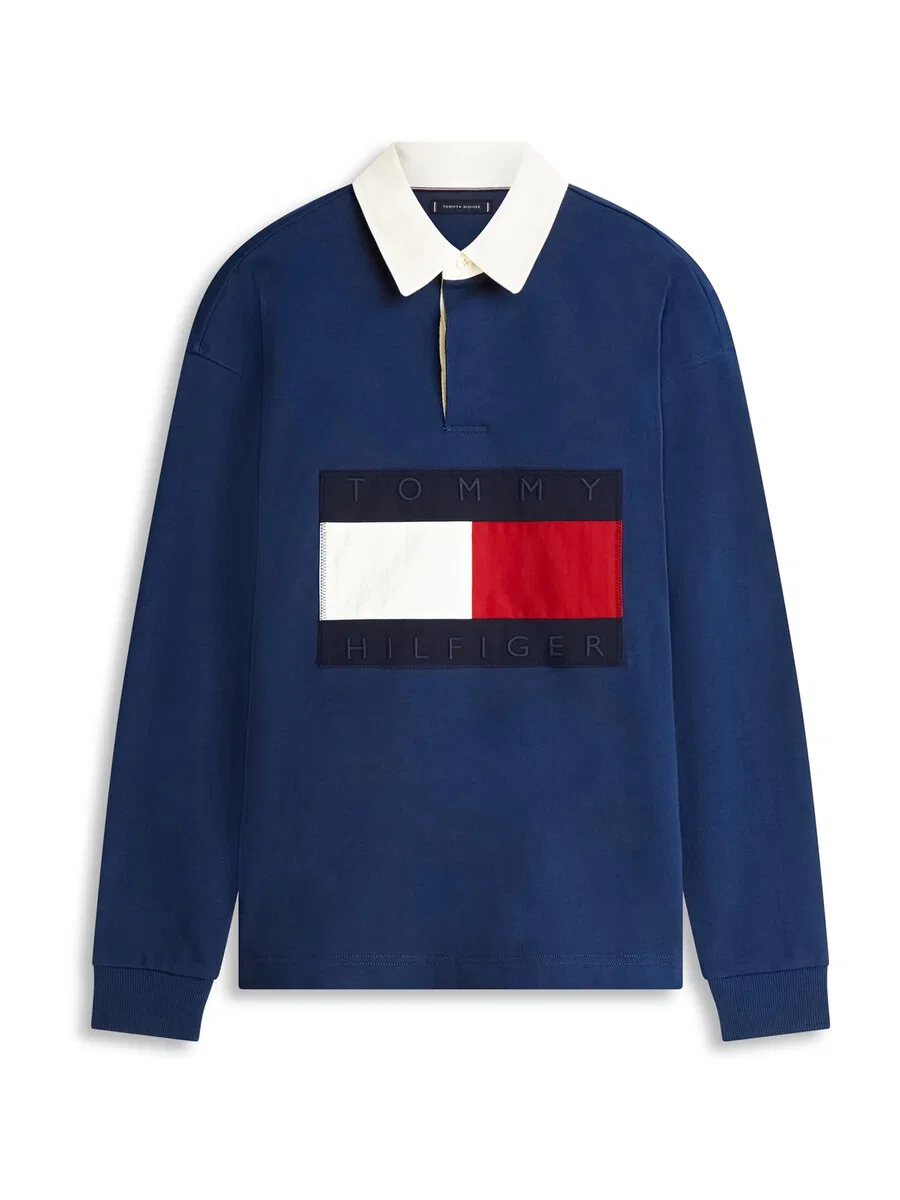 Рубашка TOMMY HILFIGER темно-синего цвета