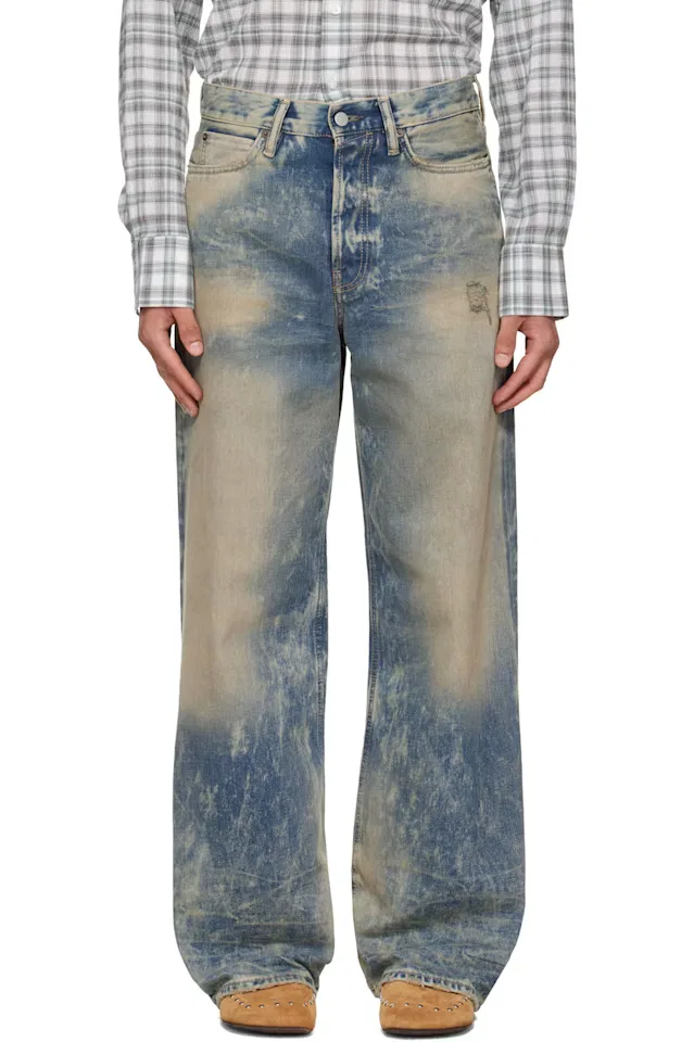 Синие свободные джинсы 1981 года Acne Studios
