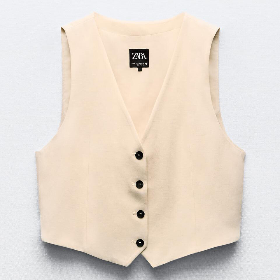 

Жилет Zara Vents, бежевый