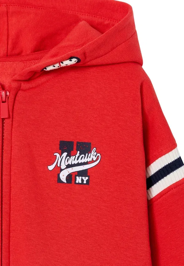 Худи с принтом Zip-up sweatshirt Vertbaudet, rot, цвет rot — фото 3