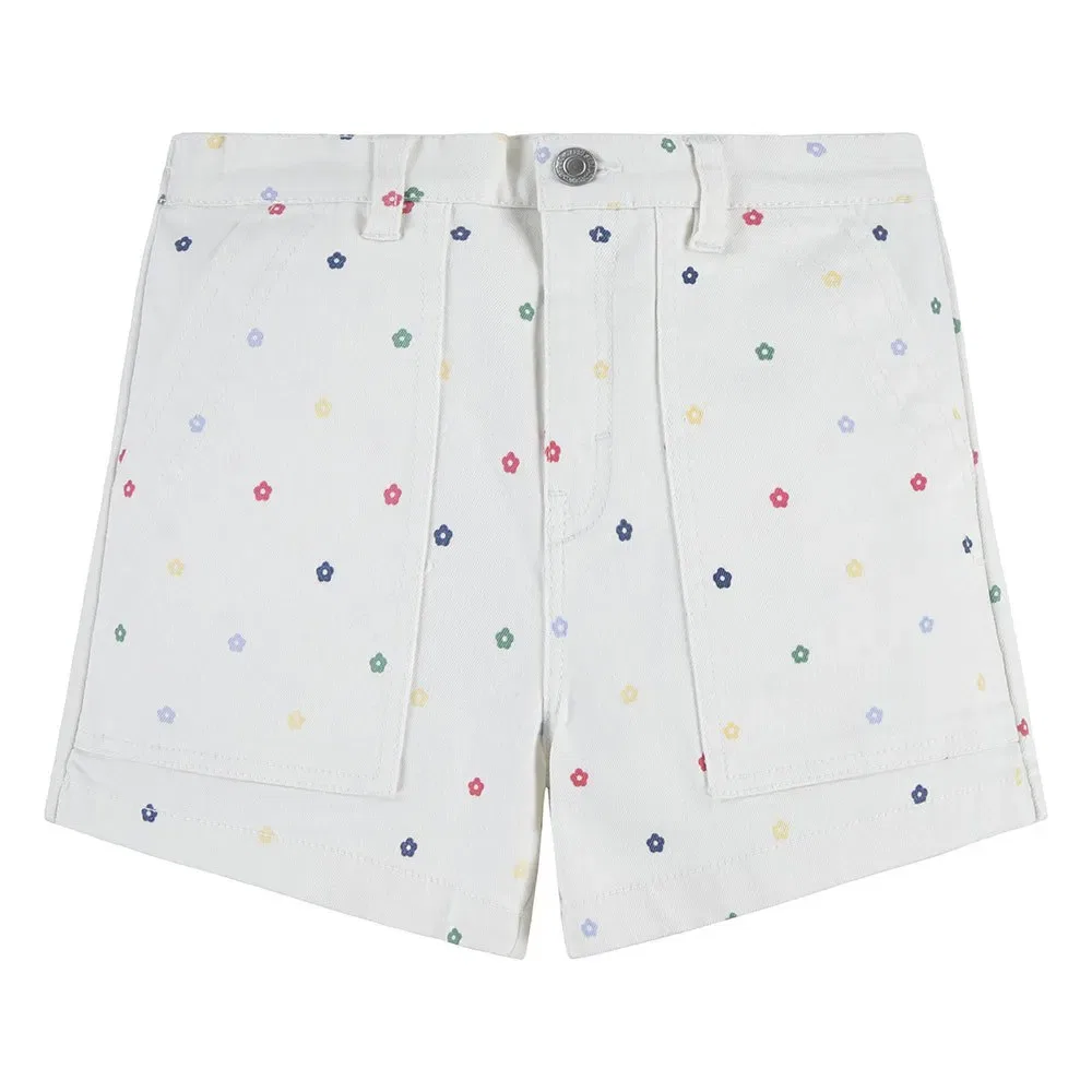 Детские шорты для девочек с принтом Levi's Twill High Loose, Multicolor