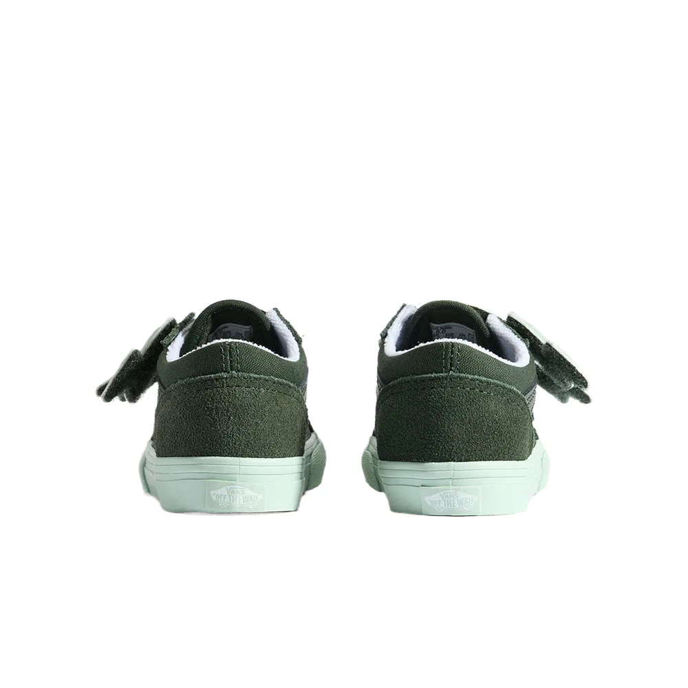 Детские кеды для малышей с принтом Canvas Suede Low top Vans — фото 4
