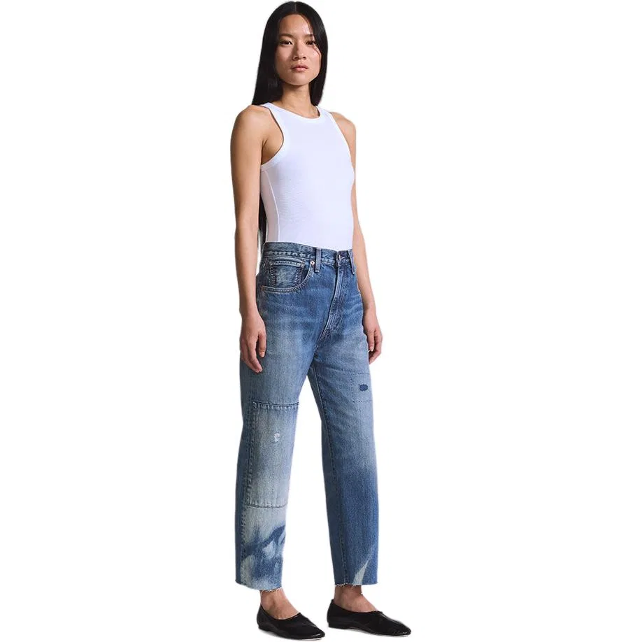 Женские джинсы свободного кроя с широкой штаниной Light Blue Levis, Light Blue — фото 3