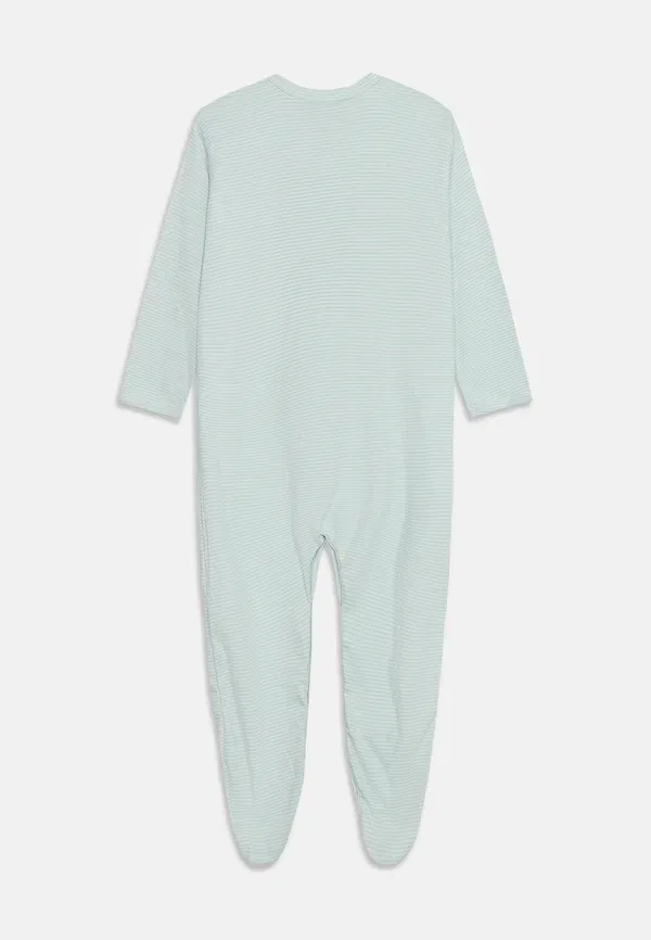 Комплект пижамы полосатый pizama Petit Bateau Green/White, белый/зеленый — фото 2