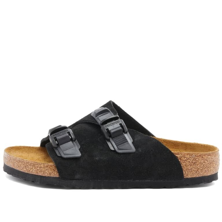 Сандалии Birkenstock Zürich Tech Suede Leather, черный