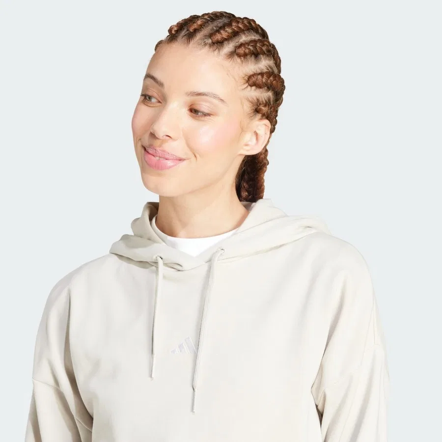 Худи из французского футера с логотипом 3 Bar Sportswear Essentials Small Logo French Terry Hoodie adidas, Серый — фото 4