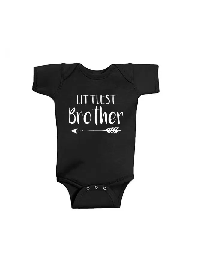 Боди-комбинезон с принтом стрелок Littlest Brother Matching Family Outfits, черный