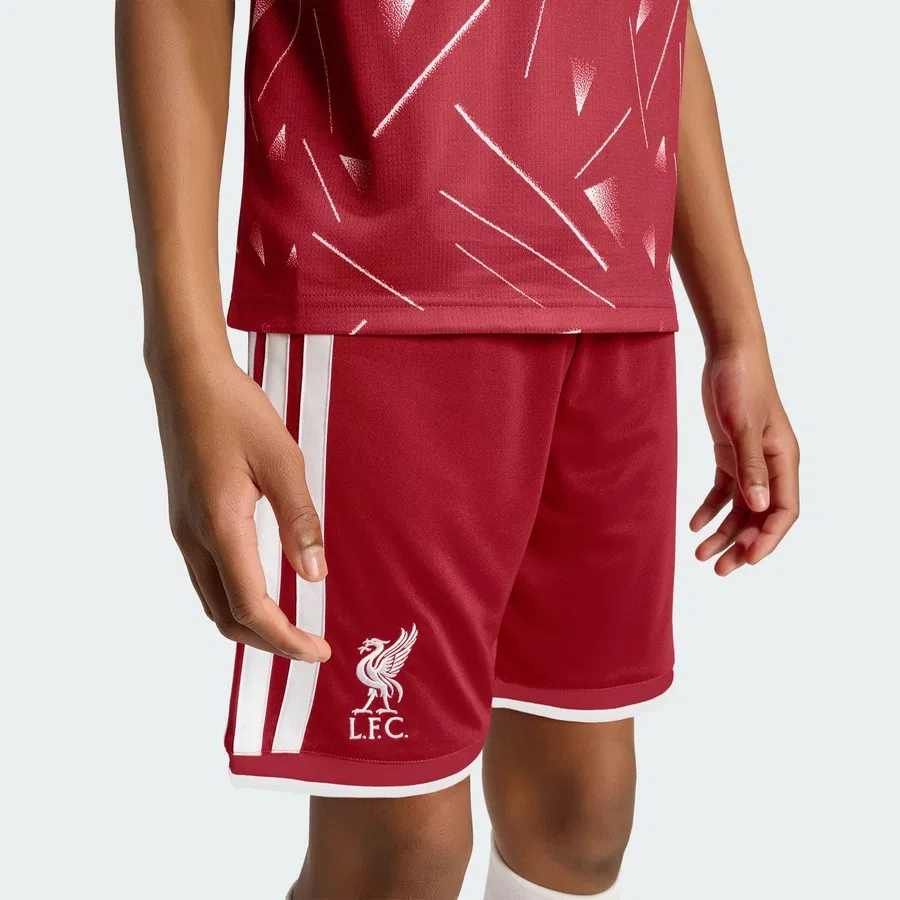 Детские шорты с принтом Liverpool FC 26/27 Home adidas, Красный — фото 4