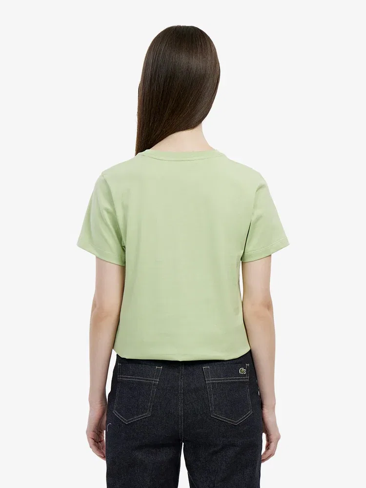 Футболка с коротким рукавом, базовая, с карманом LACOSTE, Apple Green — фото 3