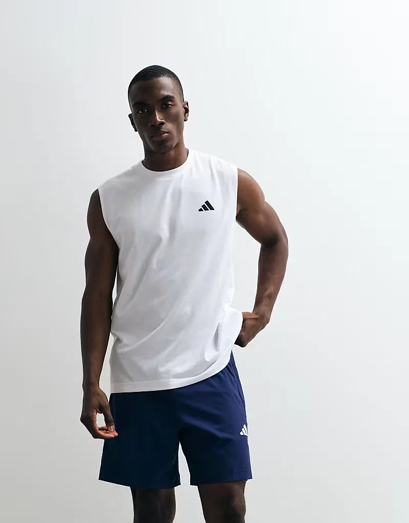 Шорты тканые Workout essentials base Adidas Performance, темно-синий — фото 3