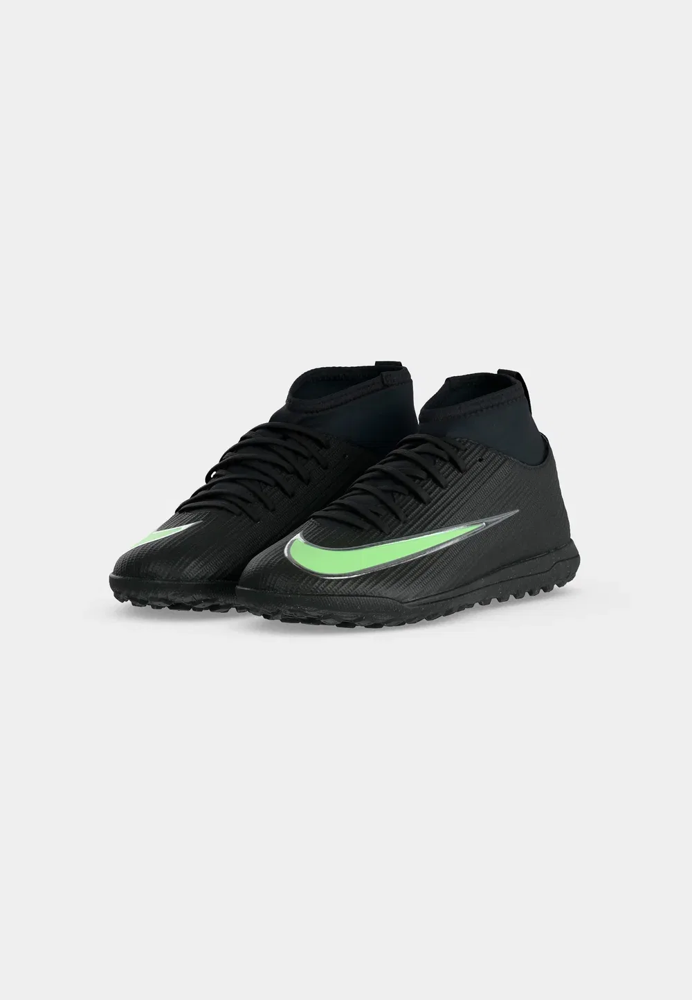 Футбольные бутсы Jr Mercurial Superfly 11 Club TF унисекс для искусственной травы Nike Performance, Black/Illusion Green — фото 3