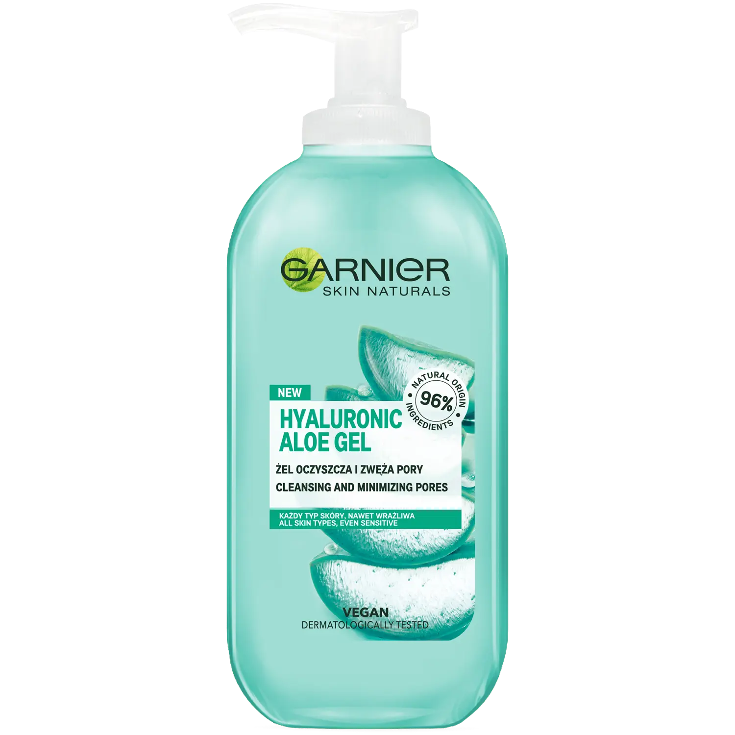 

Garnier Hyaluronic Aloe Gel очищающий гель для лица с алоэ вера, 200 мл