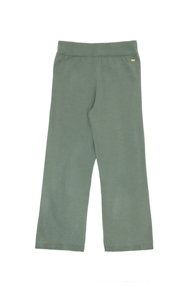 Детские брюки для девочек широкие вязаные U.S. Polo Assn., Mint — фото 2
