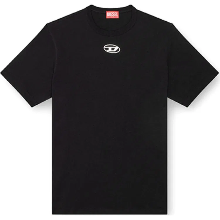 Футболка с круглым вырезом T Adjust Od, DIESEL, Black — фото 3