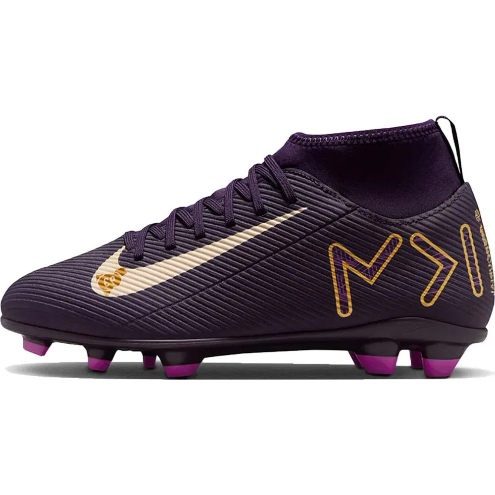 Детские футбольные бутсы Nike Jr Superfly 10 Club Km Fg/mg, Purple — фото 2