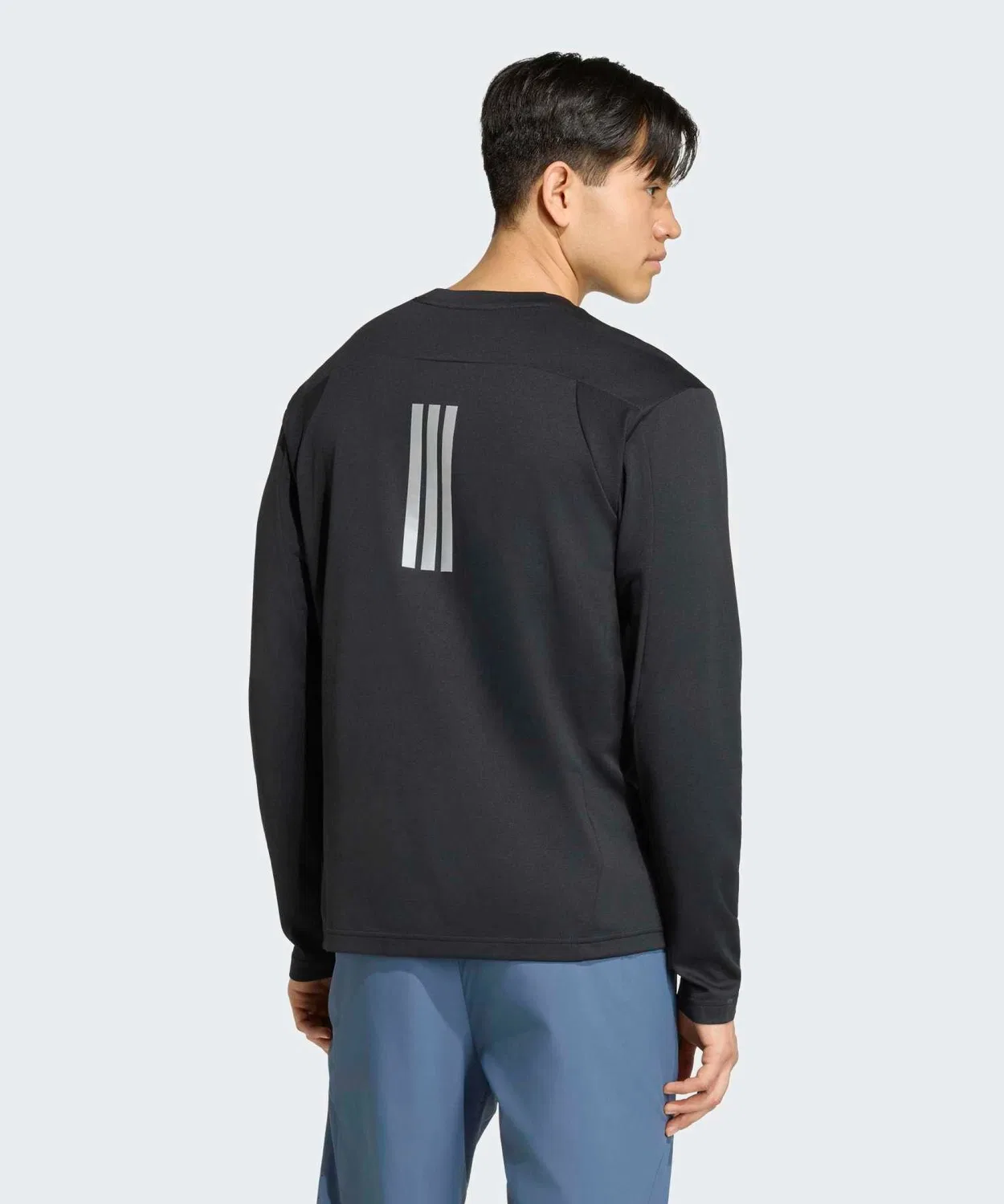 Мужская футболка с длинным рукавомTraining Long Sleeve Carat T-Shirt Adidas, Black — фото 2