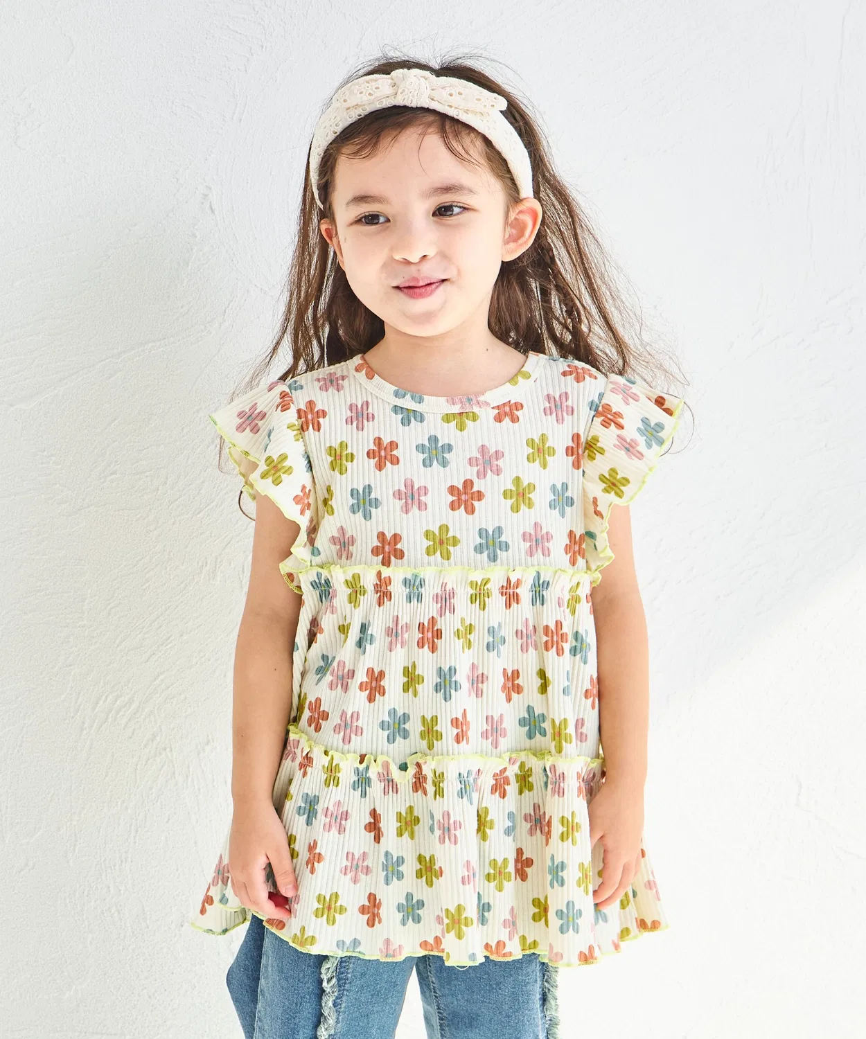 Детская туника с длинным рукавом комплект из 2 предметов, Rib Cotton 100, pairmanon, White/Other