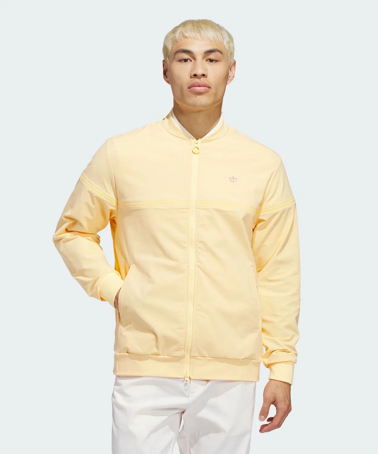 Мужская куртка-бомбер с принтом Adidas, Yellow