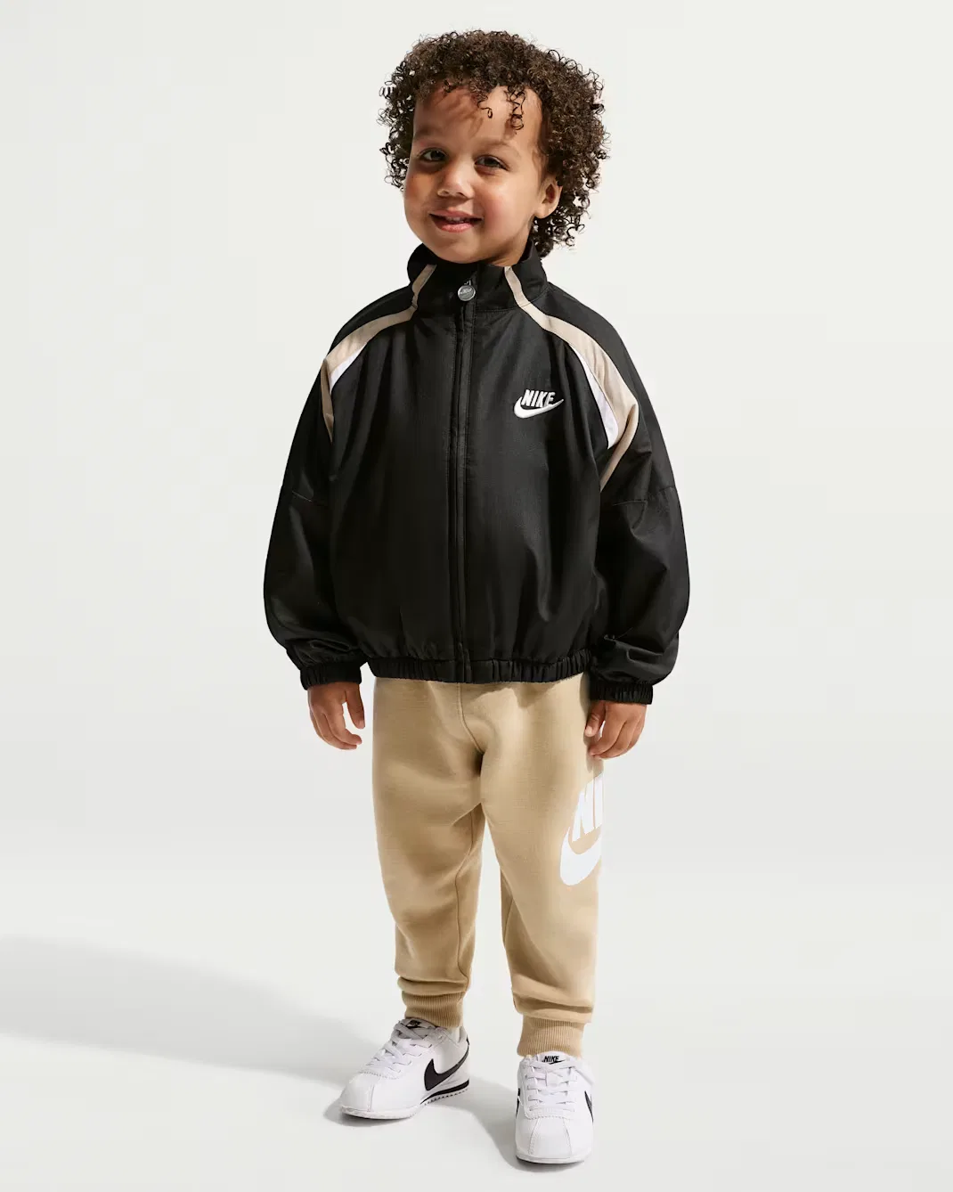 Детская куртка без капюшона с цветными блоками Nike, Black — фото 4