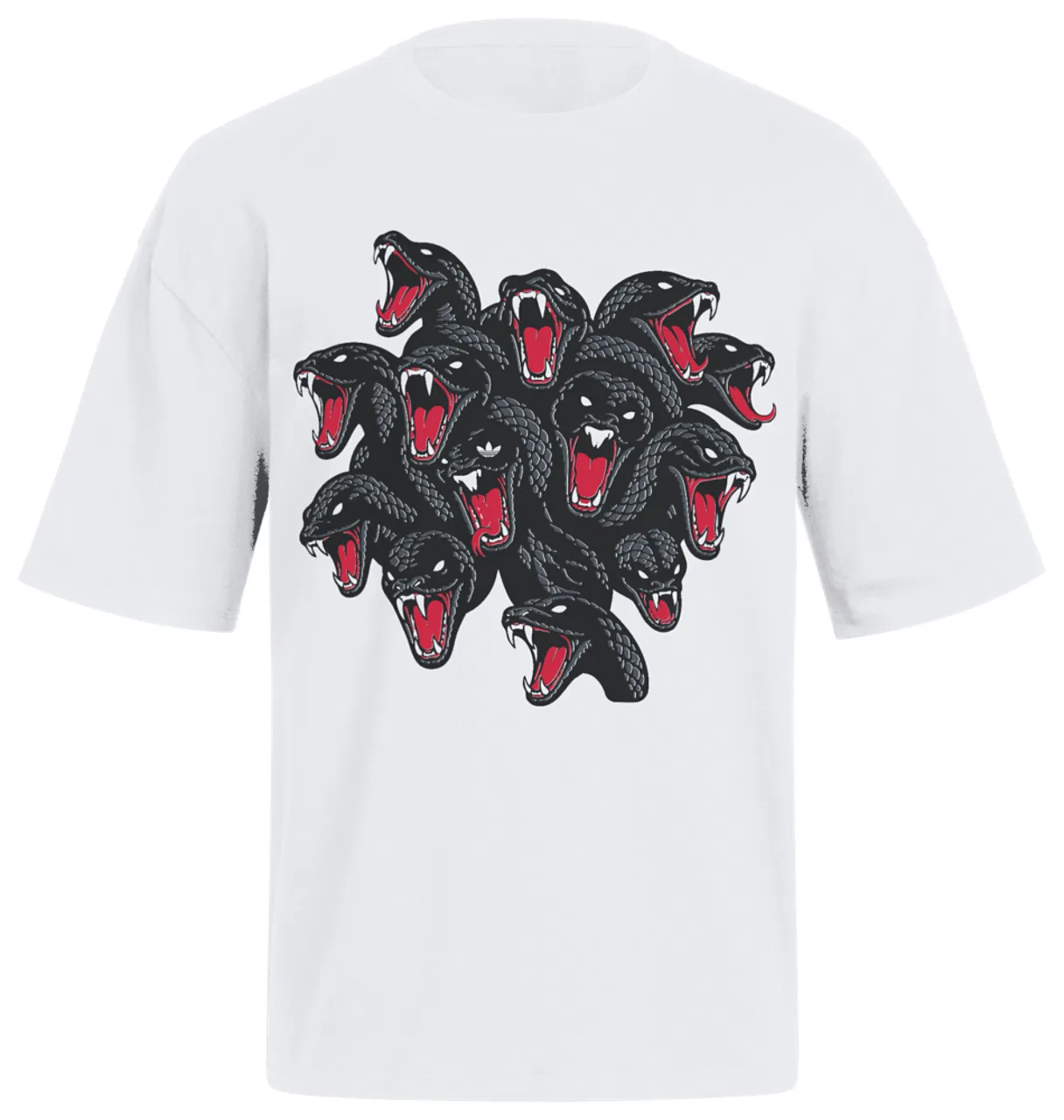 Мужская футболка с принтом Snakes adidas, White White