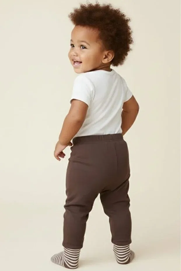 Детские штаны для девочек хлопковые Fuar Baby, Brown — фото 4