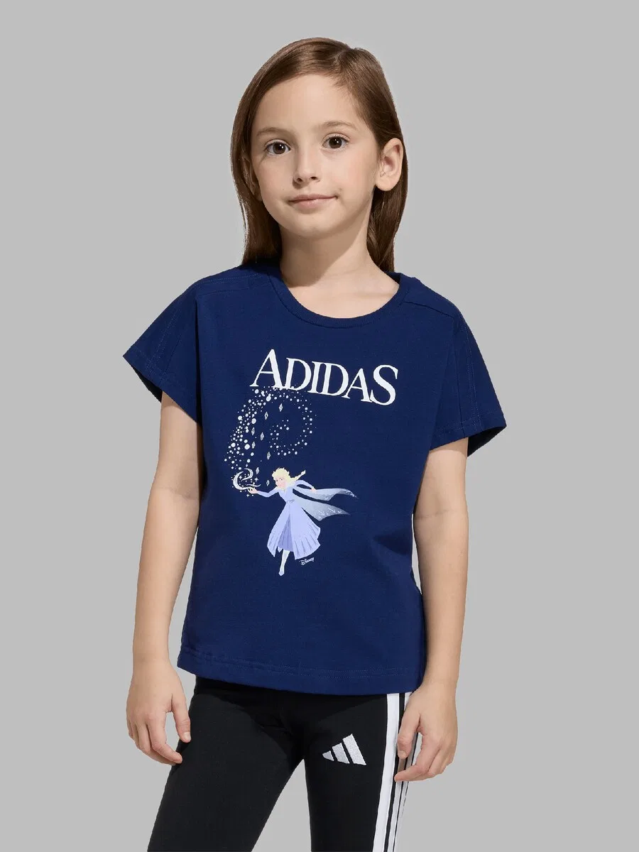 Спортивная футболка ADIDAS SPORTSWEAR Performance в светло-голубом и темно-голубом цветах — фото 4
