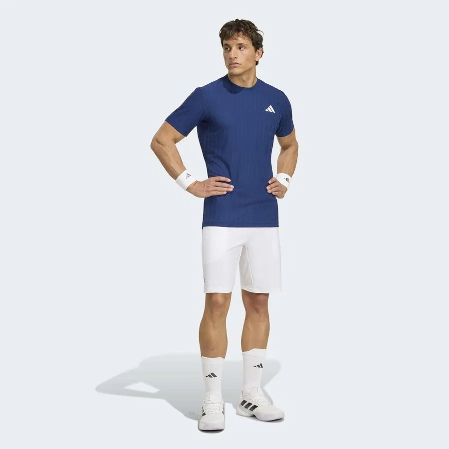 Футболка с длинным рукавом Tennis Freelift adidas, Синий — фото 3