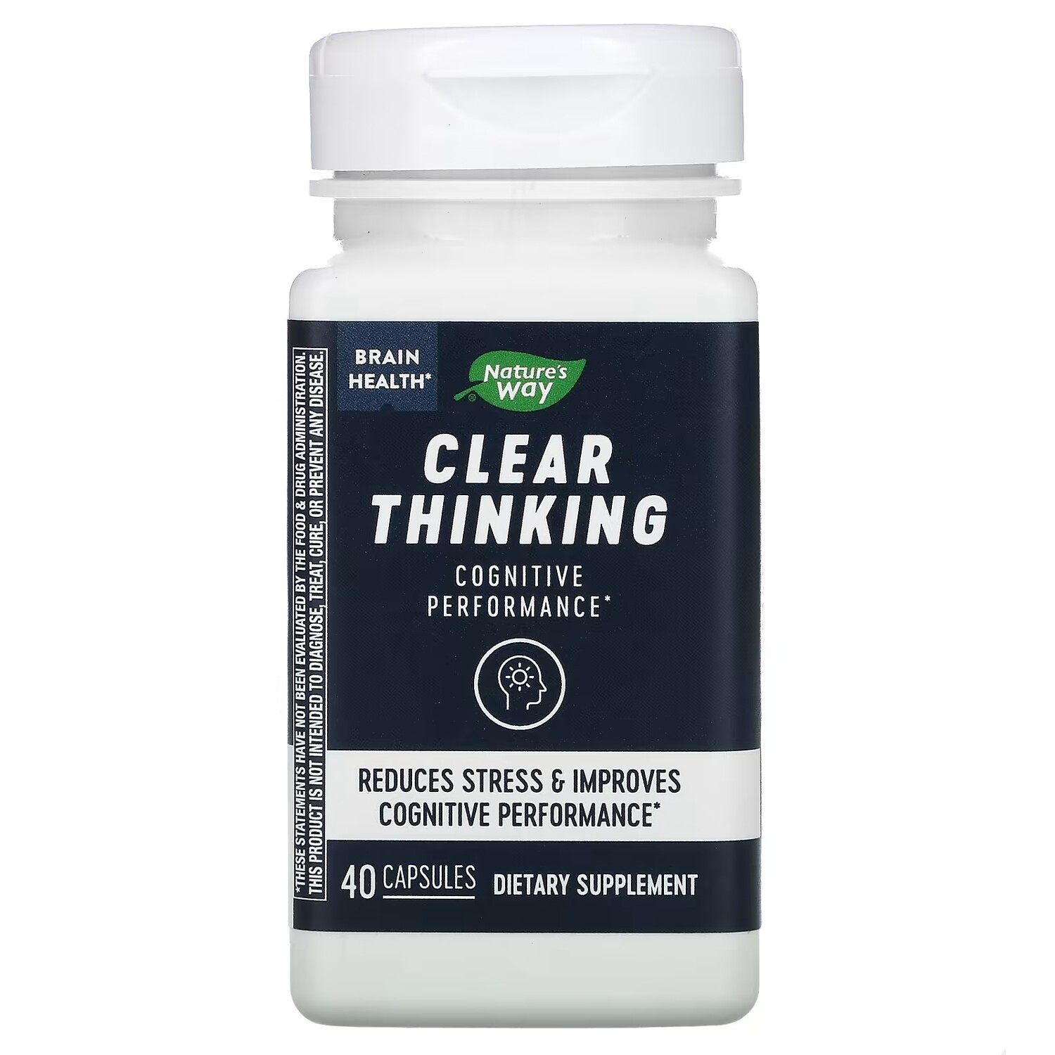 

Nature's Way Brain Health ясное мышление, 40 капсул