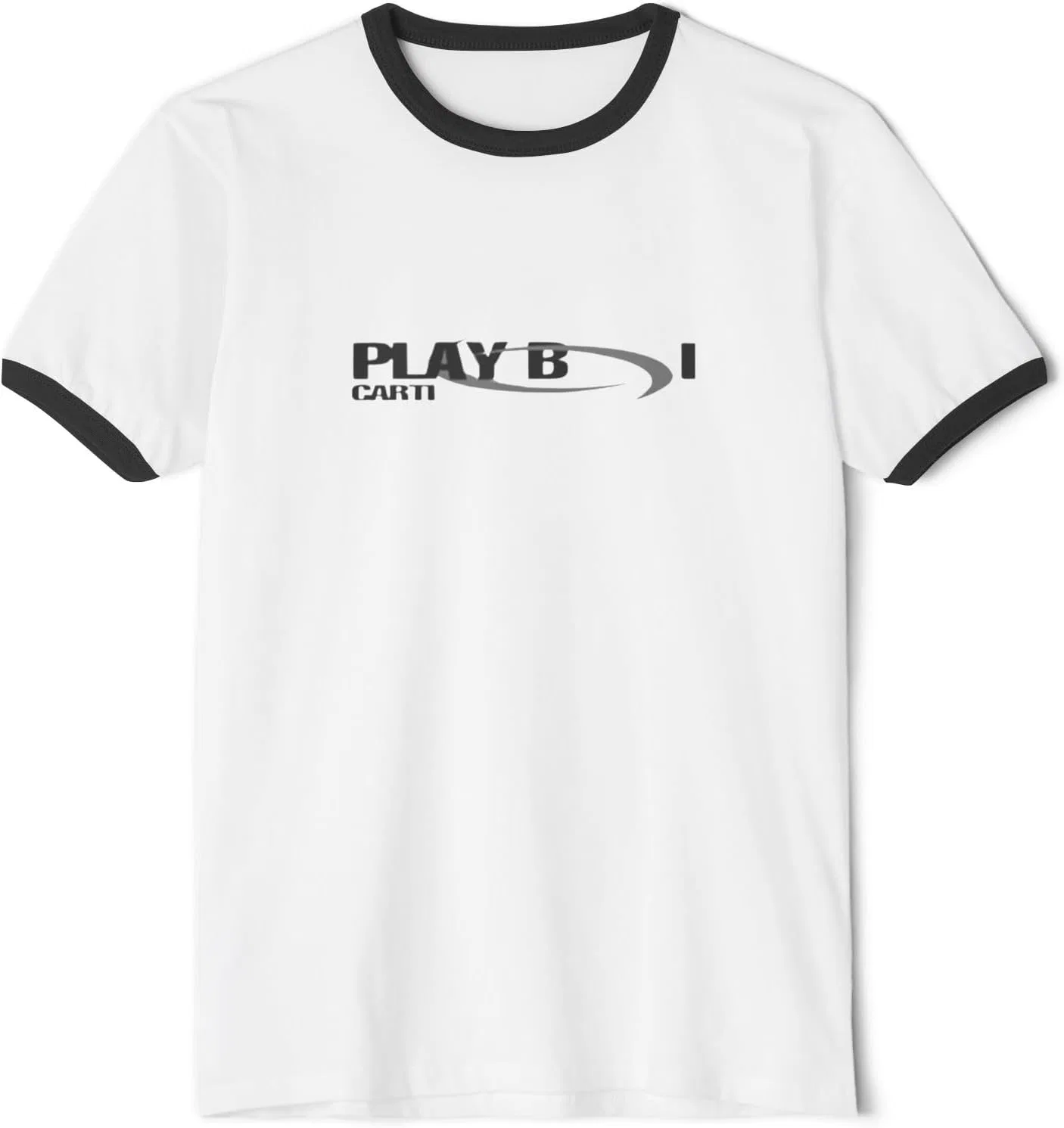 Футболка с кольцевым принтом Next Level, White/Black