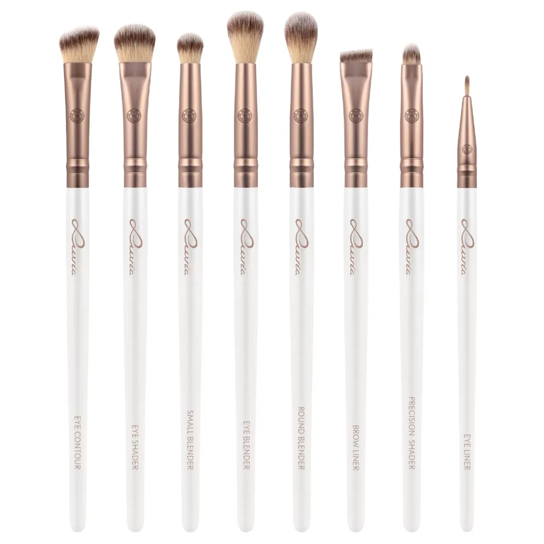 Набор профессиональных веганских кистей для макияжа «Prime Vegan Pro» от Luvia Luvia Cosmetics, Mother Of Pearl / Coffee — фото 4