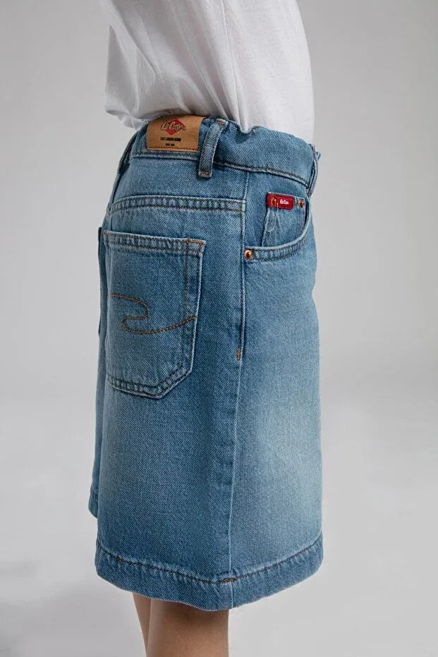Детские джинсовые шорты для мальчиков Normal Waist Comfortable Blue Boy's Denim Shorts 252 LCB 121004 Lee Cooper, Denim