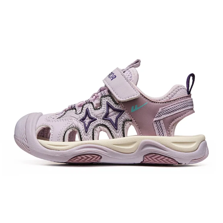 Детские сандалии с завышенным каблуком, Purple, Abrasion Resistant Breathable Height Increasing Low top, WARRIOR