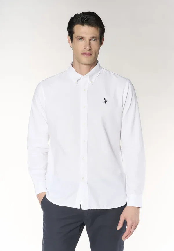 Рубашка из хлопка oxford pin point U.S. Polo Assn., белый