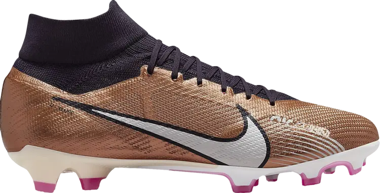 Бутсы Nike Zoom Mercurial Superfly 9 Pro FG 'Generation Pack', золотой — фото 2