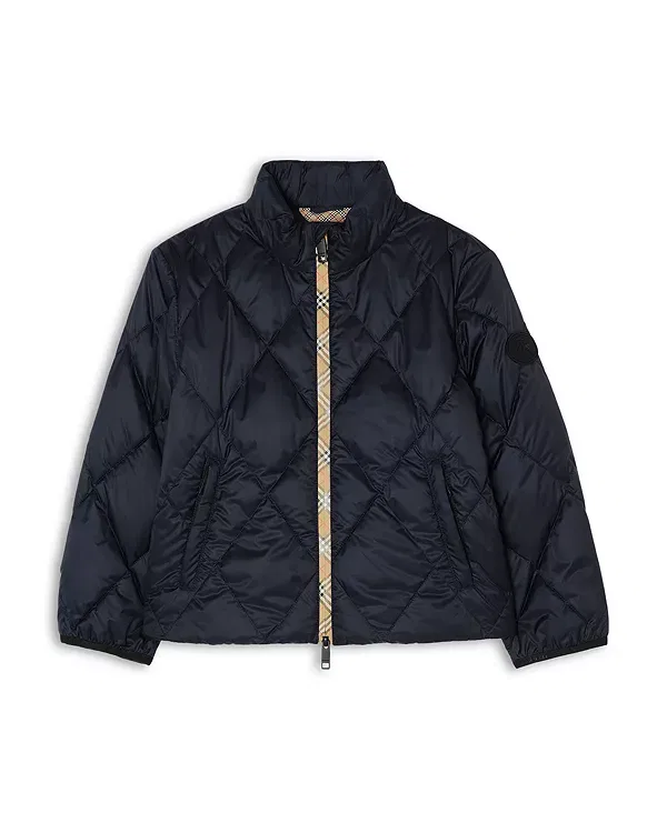 Детская куртка для мальчиков с длинным рукавом Taylor Ripstop Jacket Burberry, темно-синий
