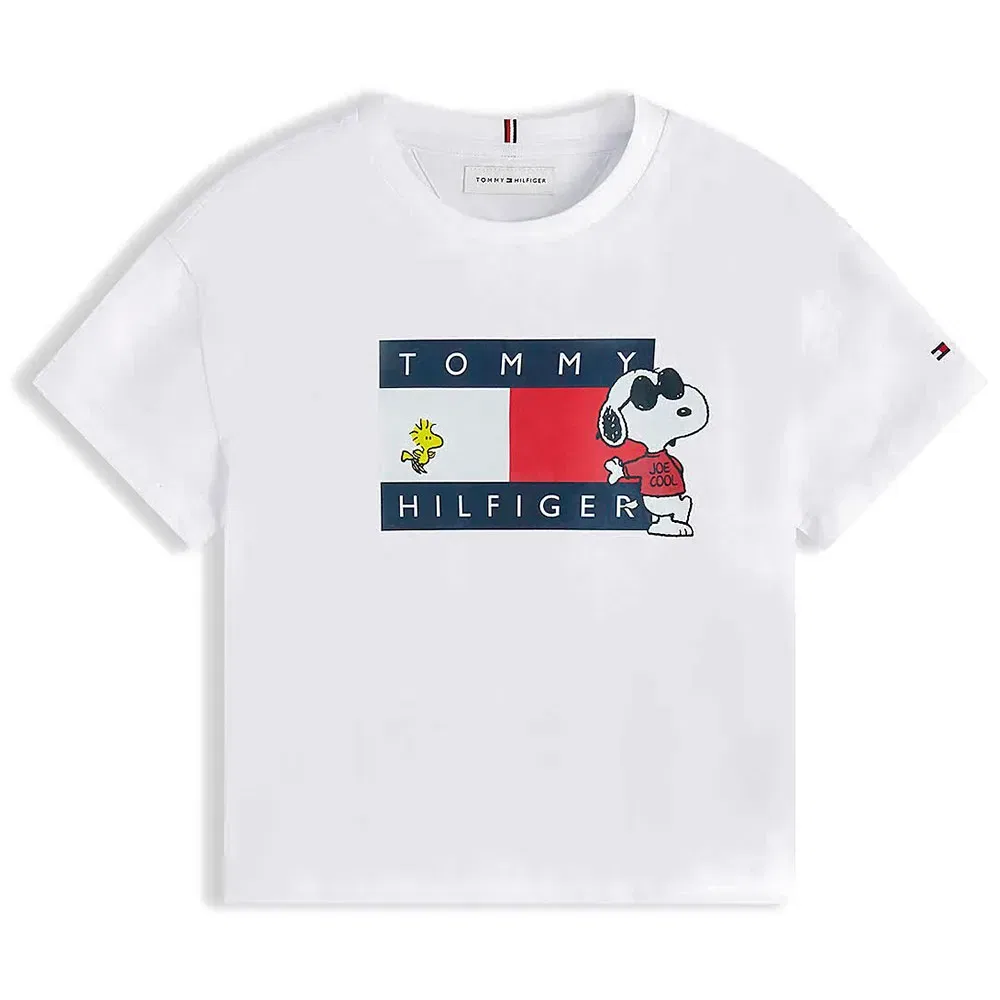 Детская футболка с принтом Snoopy Tommy hilfiger, White — фото 3