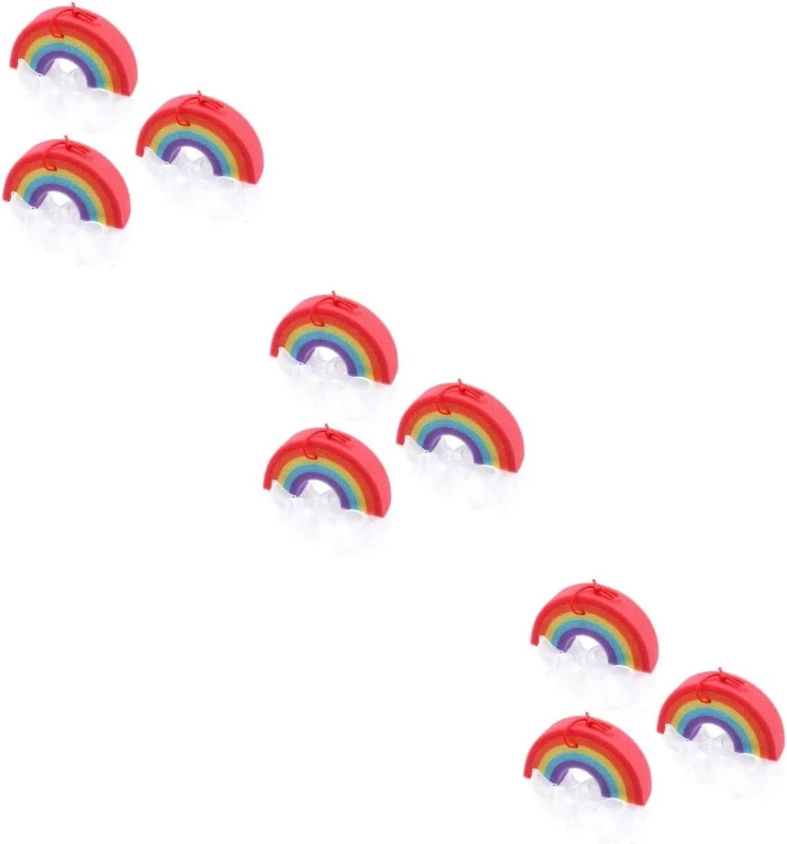 Набор мочалок для душа Rainbow, 9 шт, GLEAVI, 24x16x12 см, мультиколор — фото 4