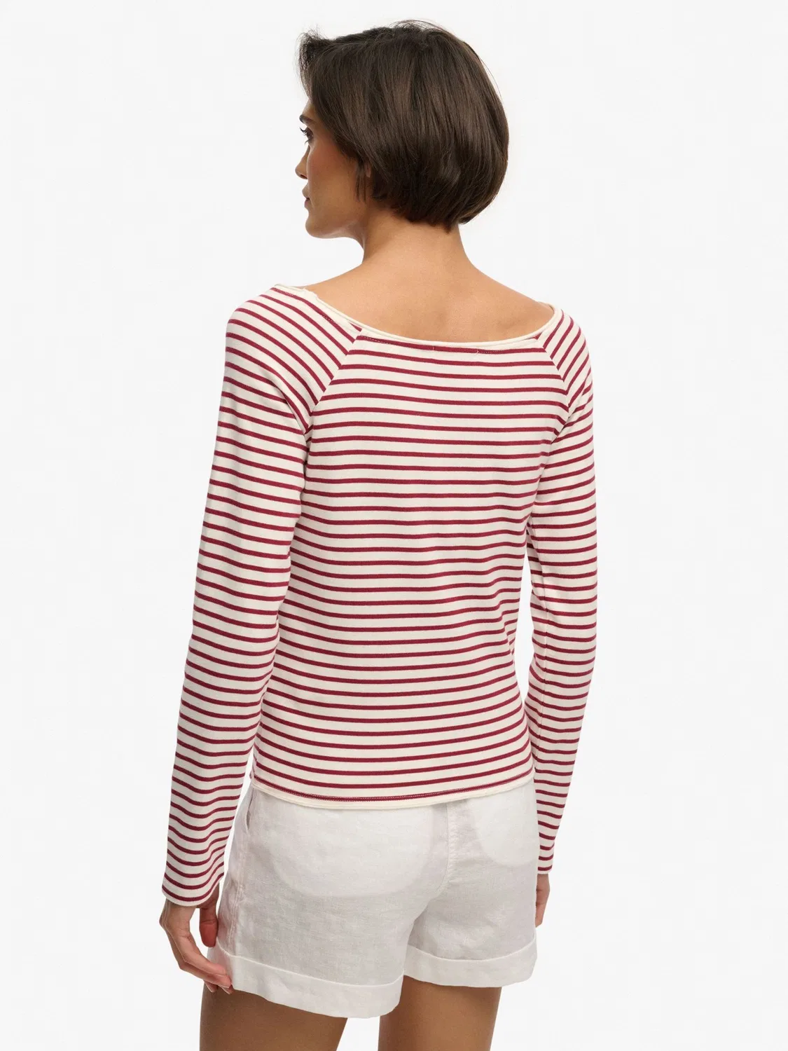 Топ с открытыми плечами Bardot Off Shoulder Superdry, красный — фото 4