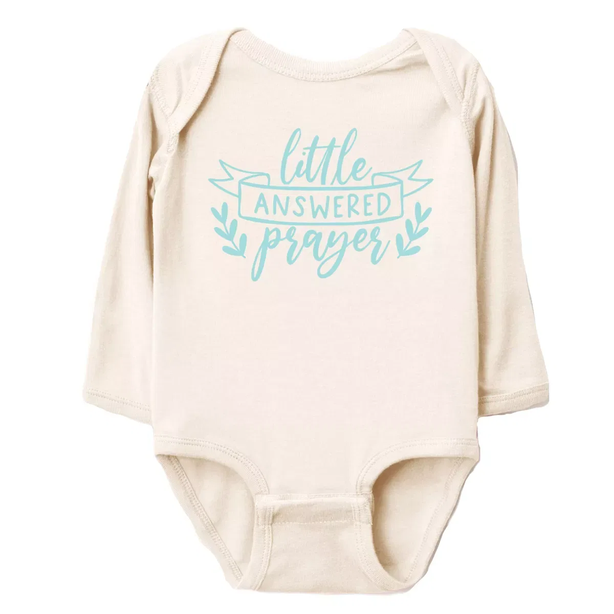 Детский боди с длинным рукавом Little Answered Prayer The Juniper Shop, Natural