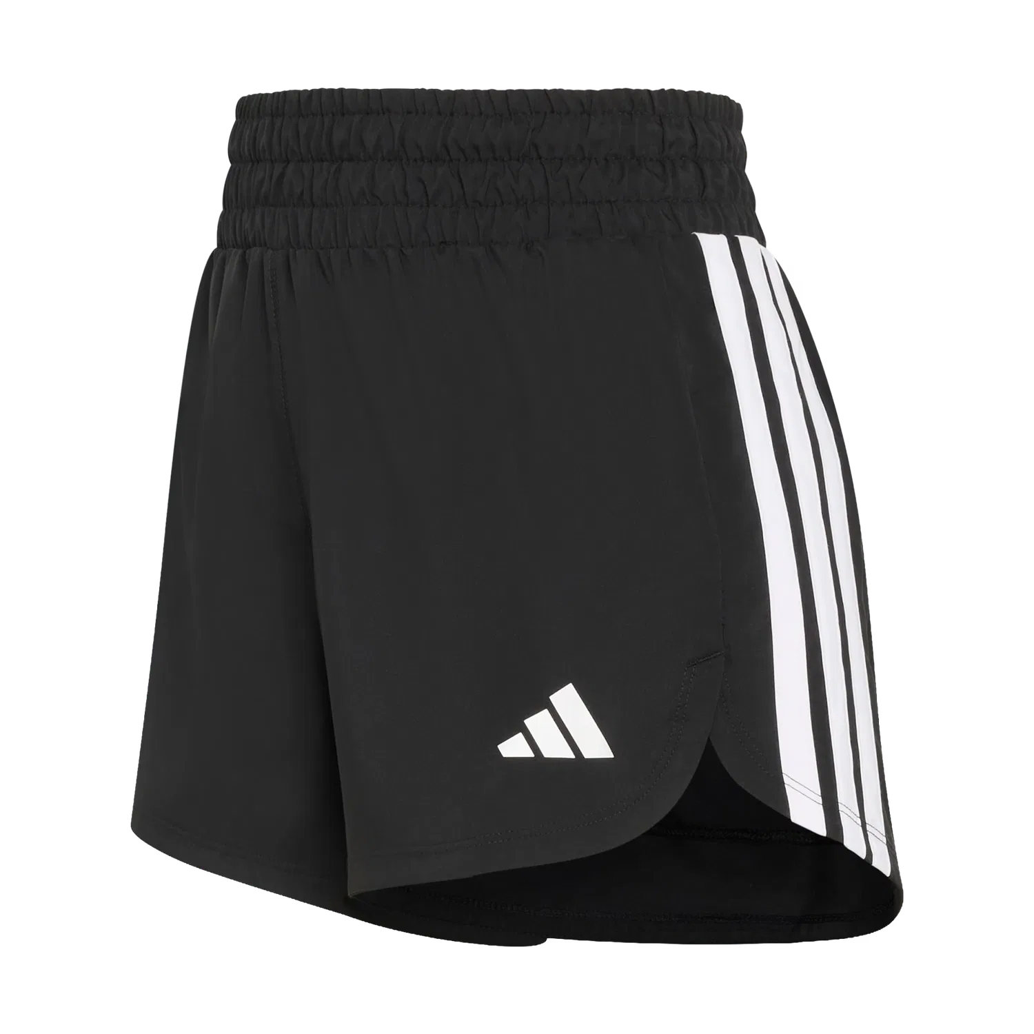 Женские спортивные шорты с высокой посадкой Adidas, черный