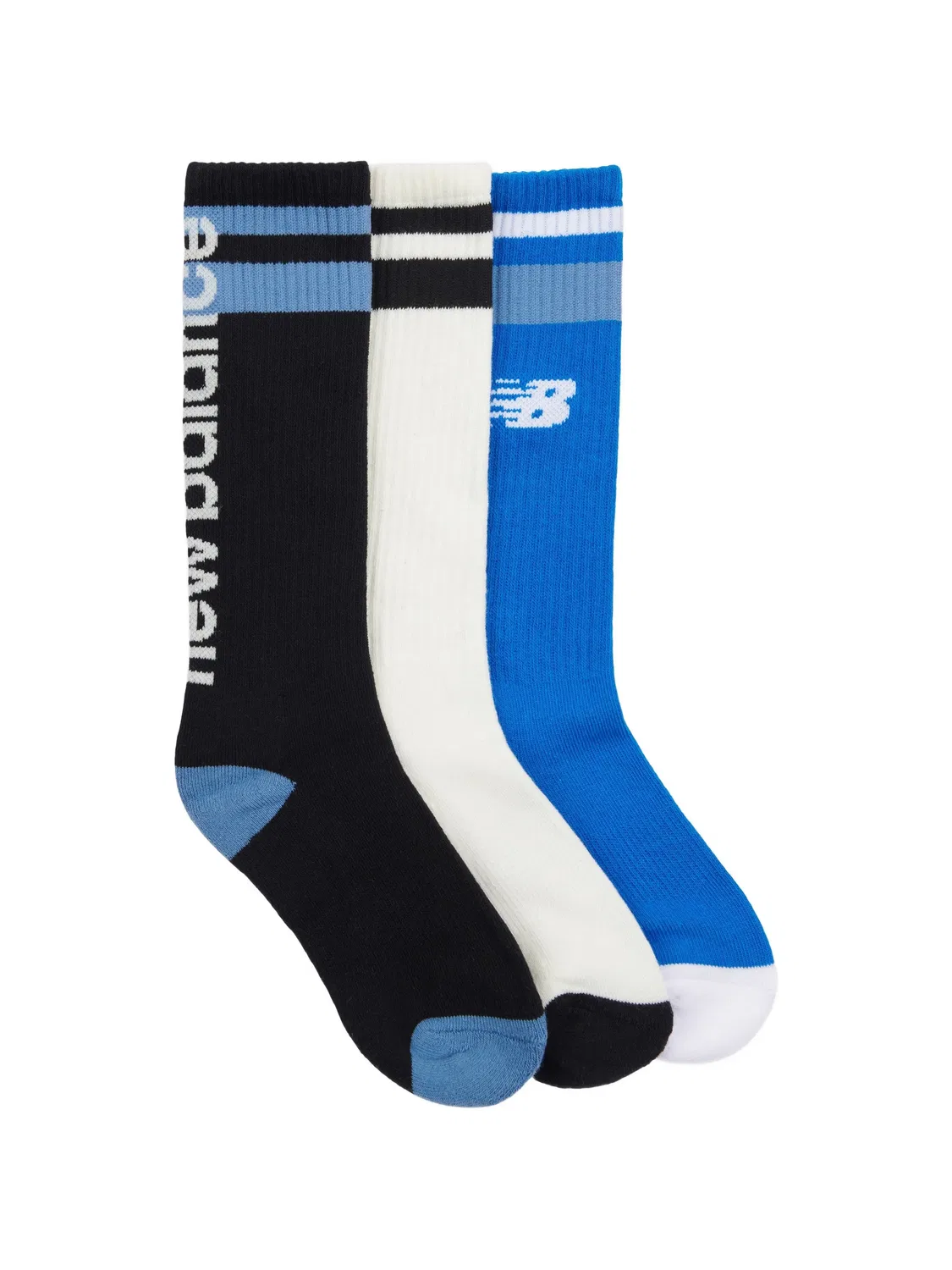 Комплект из трех пар носков с логотипом New Balance Kids, черный