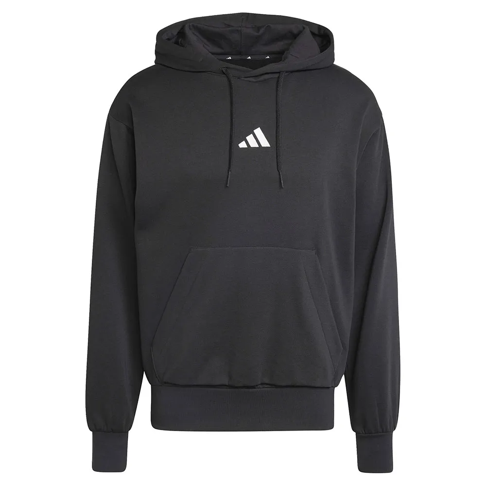 Худи adidas Essentials Feelcozy Fleece, черный — фото 3