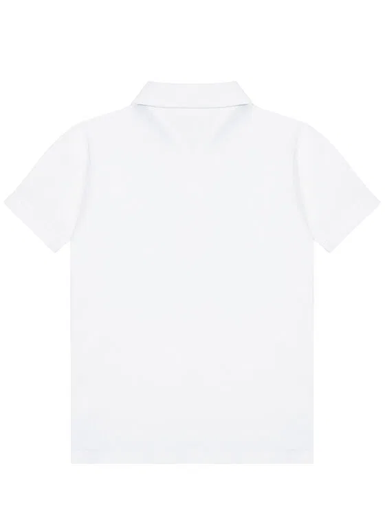 Поло regular fit Boys Tommy Tommy Hilfiger, белый — фото 2