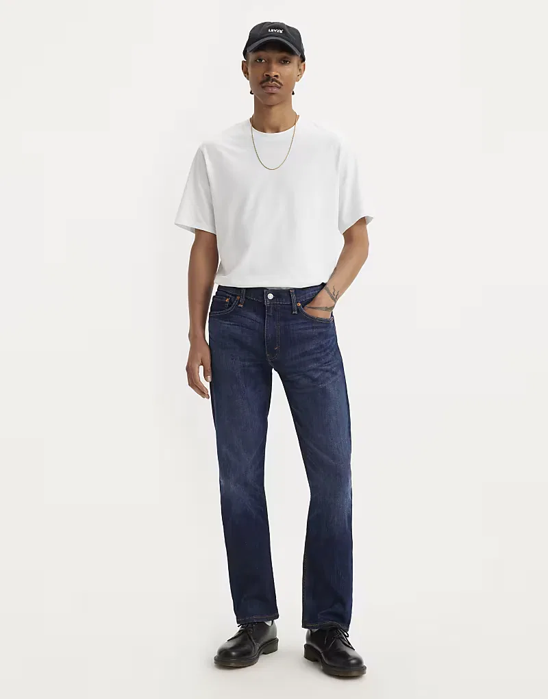 Джинсы Levi's - 513 - Синие узкие прямые джинсы — фото 2